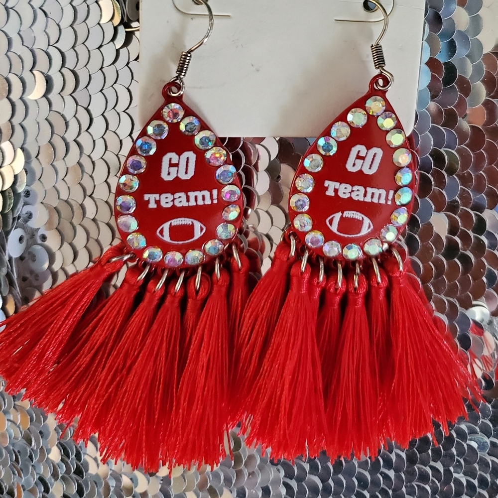 Red earrings